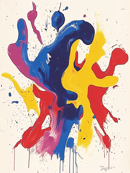 Abstract Splatter Paint