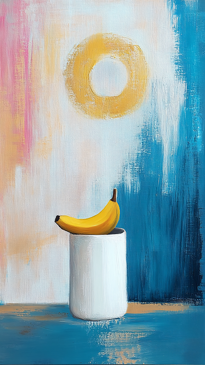 Abstract Still Life With Banana