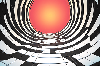 Abstract Striped Tunnel