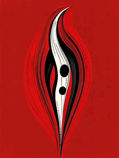 Abstract Stylized Flame