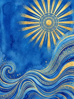 sun waves abstract