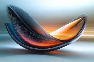 Abstract Swirl of Light and Shadow