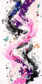 Abstract Swirl Of Pink And Purple
