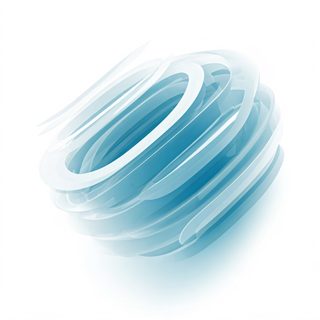 blue abstract rings