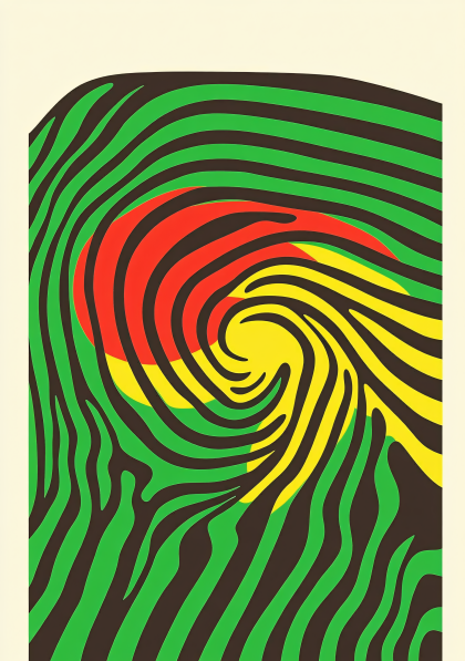 Abstract Swirling Colors Pattern