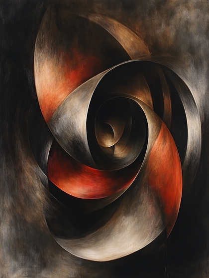 Abstract Swirling Forms