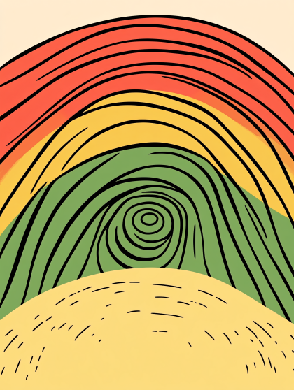 Abstract Swirling Hills