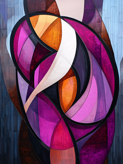 Abstract Swirling Shapes