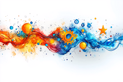 Abstract Technology Wave