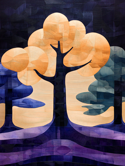 Abstract Textured Trees