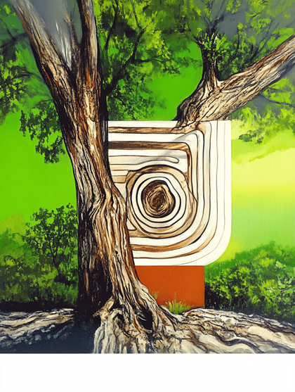 Abstract Tree Artwork