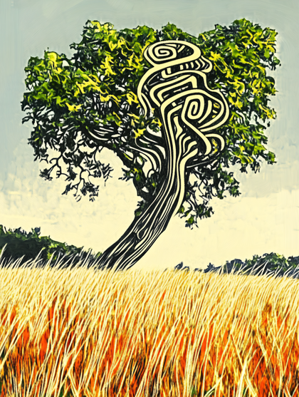 Abstract Tree in Golden Field