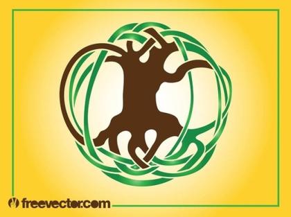Abstract Tree Logo Free Vector