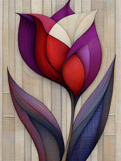 Abstract Tulip Bloom