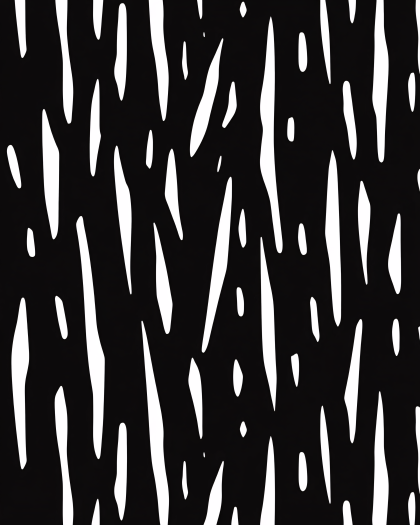 Abstract Vertical White Stripes on Black Background