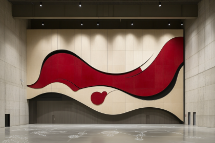 Abstract Wall Art in Modern Space