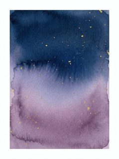 Watercolor Gold Abstract