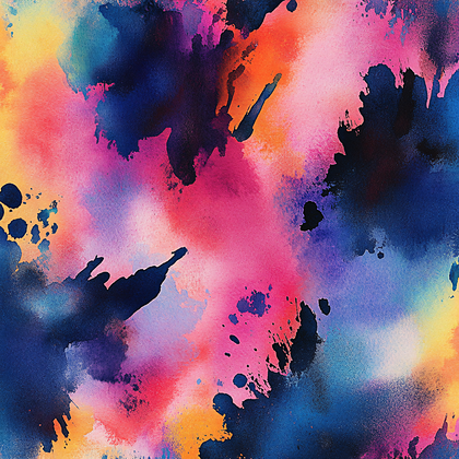 Abstract Watercolor Splashes