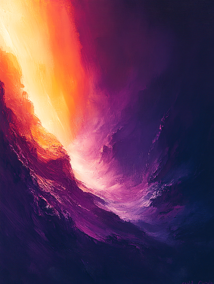 Abstract Wave Of Light And Color