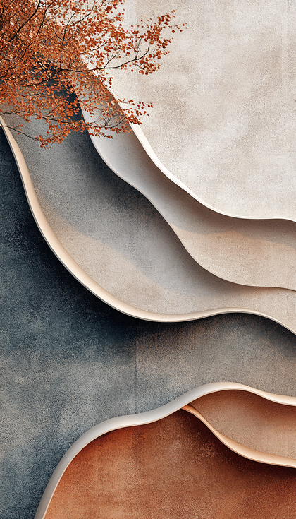 Abstract Wave Wall