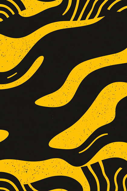 Abstract Waves of Ochre