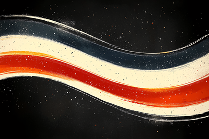 Abstract Wavy Brush Strokes