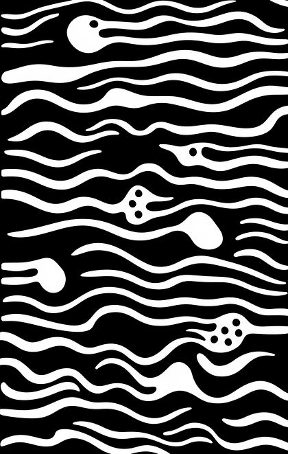 Abstract Wavy Creatures