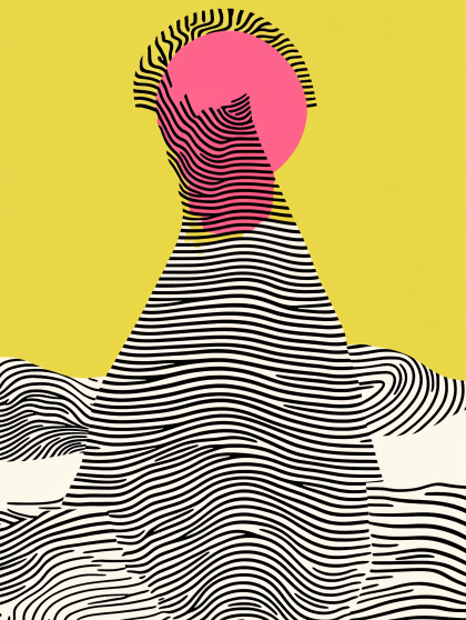 Abstract Wavy Figure