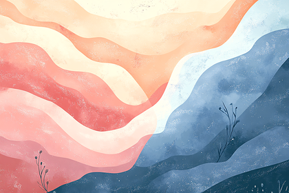 Abstract Wavy Landscape