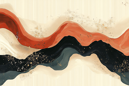 Abstract Wavy Layers