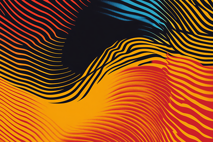 Abstract Wavy Lines