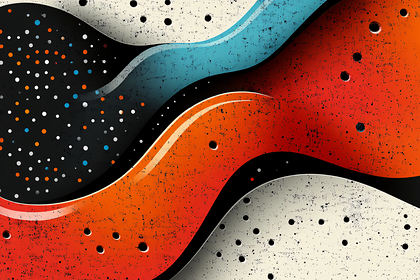Abstract Wavy Textured Design