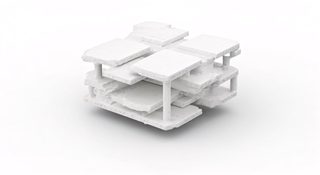 white architectural block