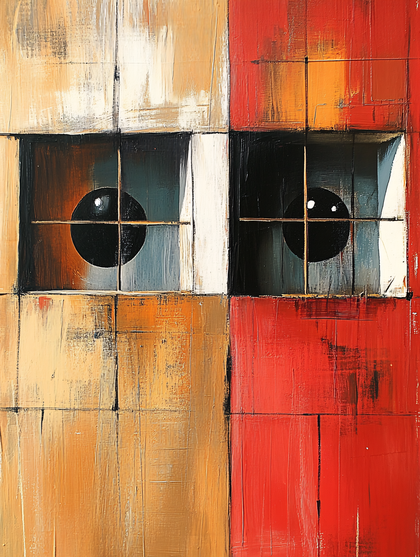 Abstract Windows with Black Spheres