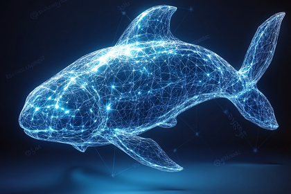 Abstract Wireframe Shark