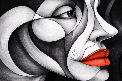 Abstract Woman Portrait