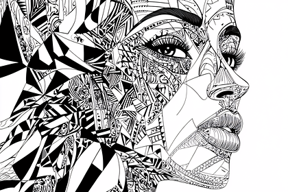 Abstract Woman Portrait