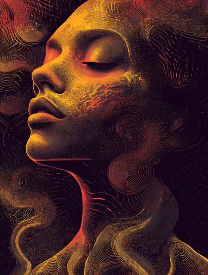 Abstract Woman Portrait
