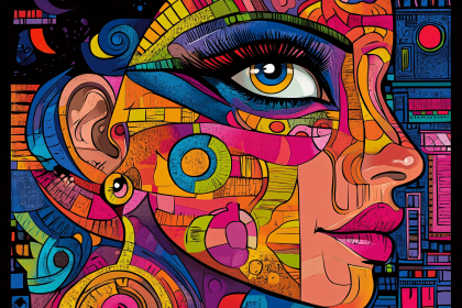 Abstract Woman Portrait