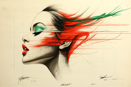Abstract Woman Portrait
