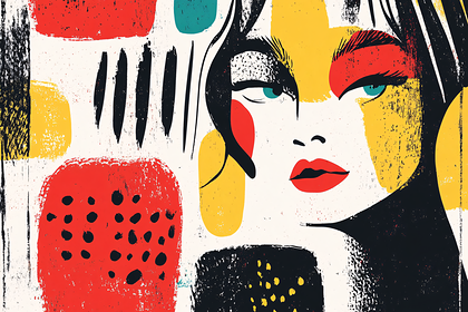 Abstract Woman Portrait