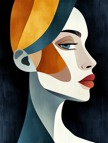 Abstract Woman Profile