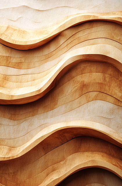 Abstract Wood Waves