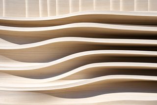 Abstract Wooden Wave Layers