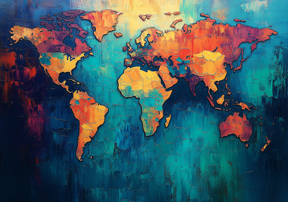 Abstract World Map