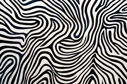 Abstract Zebra Stripes