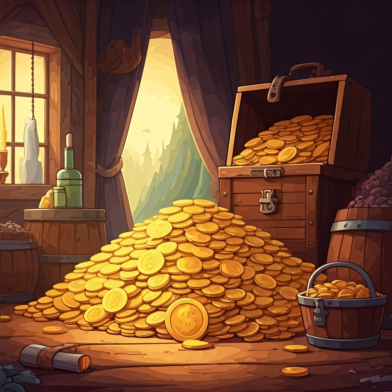 gold treasure stash