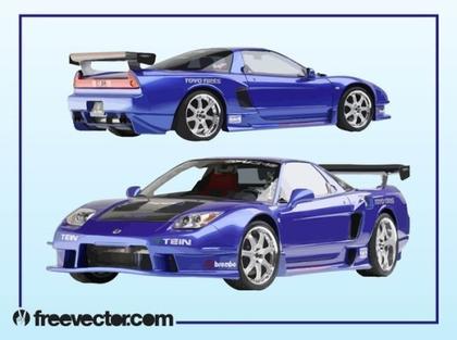 Acura Race Car Free Vector