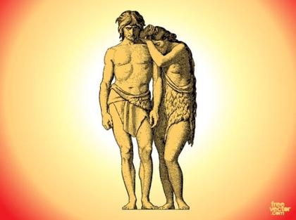 Adam and Eve Free Vector