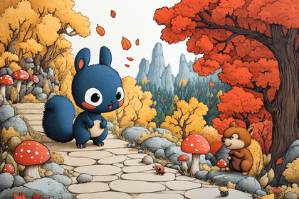 Adorable Autumn Forest Friends